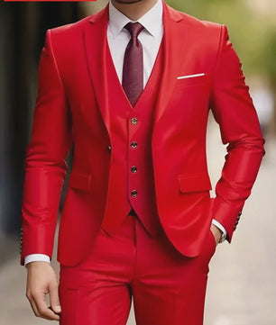 Elegante Heren Kostuum Set - Slim Fit Smoking voor Bruiloften & Formele Gelegenheden