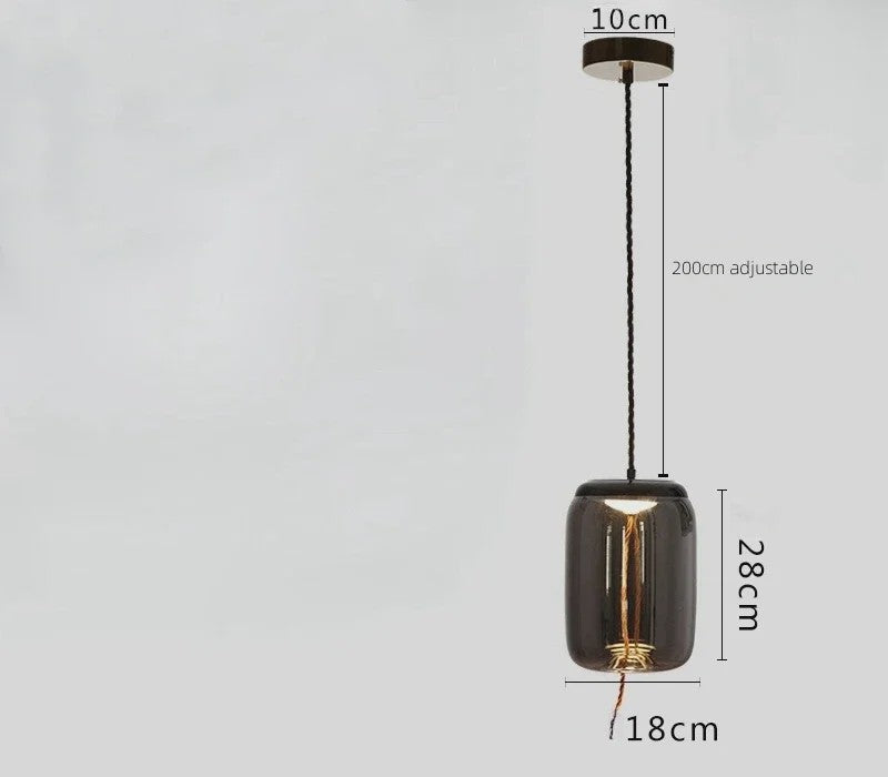 Moderne Glazen LED Hanglamp - Stijlvolle Verlichting voor Woonkamer, Keuken & Bar