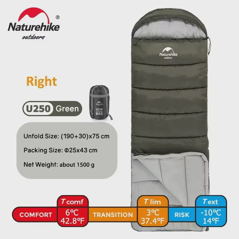 Naturehike Ultralichte 4-Seizoenen Slaapzak - Waterdicht & Comfortabel voor Outdoor Avonturen