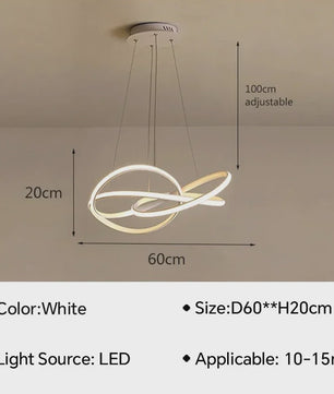 Moderne LED Hanglamp - Stijlvolle Verlichting voor Woonkamer, Eetkamer & Slaapkamer