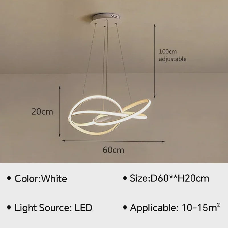 Moderne LED Hanglamp - Stijlvolle Verlichting voor Woonkamer, Eetkamer & Slaapkamer