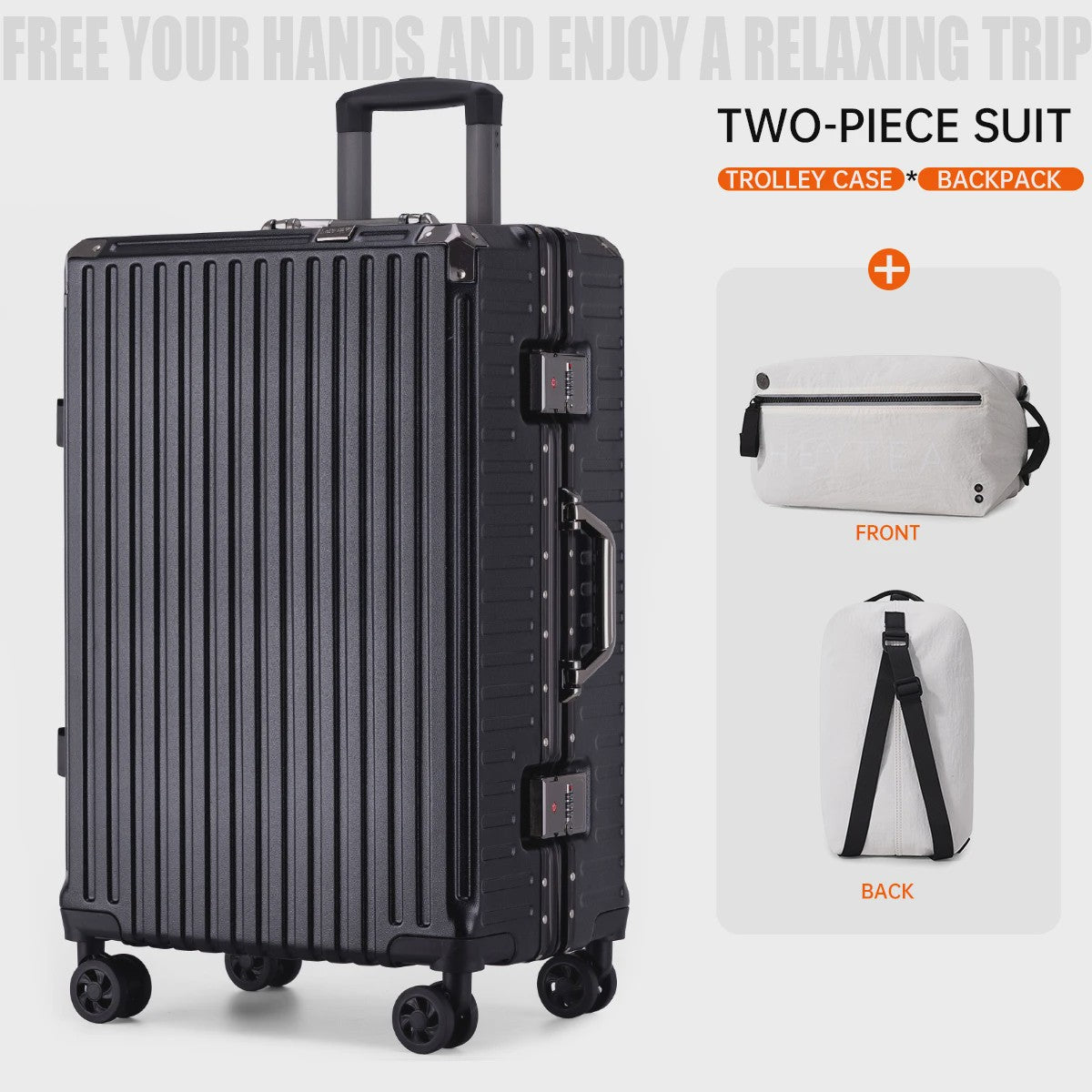 Ruime Koffer Trolley - Stevig & Duurzaam - Handbagage Geschikt - Unisex