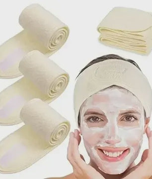 Verstelbare Make-up Haarband (5 Stuks) - Zachte Handdoekstof voor Gezichtsreiniging, Yoga & Spa