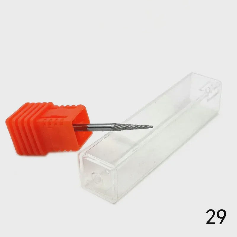 Professionele Tungsten Carbide Nagelboor Bits Set - 33 Stijlen voor Manicure & Pedicure