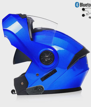 Modulaire Motorhelm Unisex met Dubbel Vizier & Bluetooth - DOT Gecertificeerd