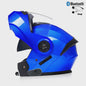 Modulaire Motorhelm Unisex met Dubbel Vizier & Bluetooth - DOT Gecertificeerd