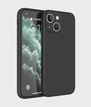 Luxe Vloeibare Siliconen Hoesje met Camera Bescherming voor iPhone 14 Plus, 11, 12, 13, 14 Pro Max, 12 Mini, 13 Mini