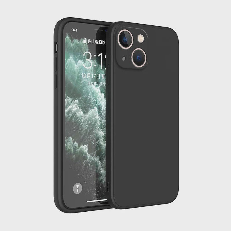 Luxe Vloeibare Siliconen Hoesje met Camera Bescherming voor iPhone 14 Plus, 11, 12, 13, 14 Pro Max, 12 Mini, 13 Mini