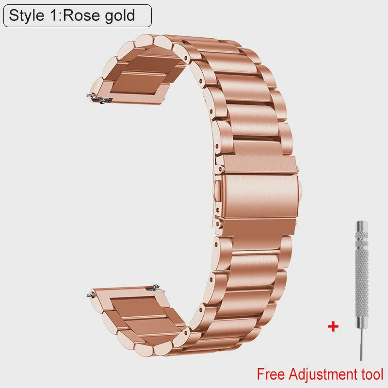 RVS Horlogeband Vervanging voor Huawei Watch GT 2/3 Pro, Watch 4 - 20/22mm
