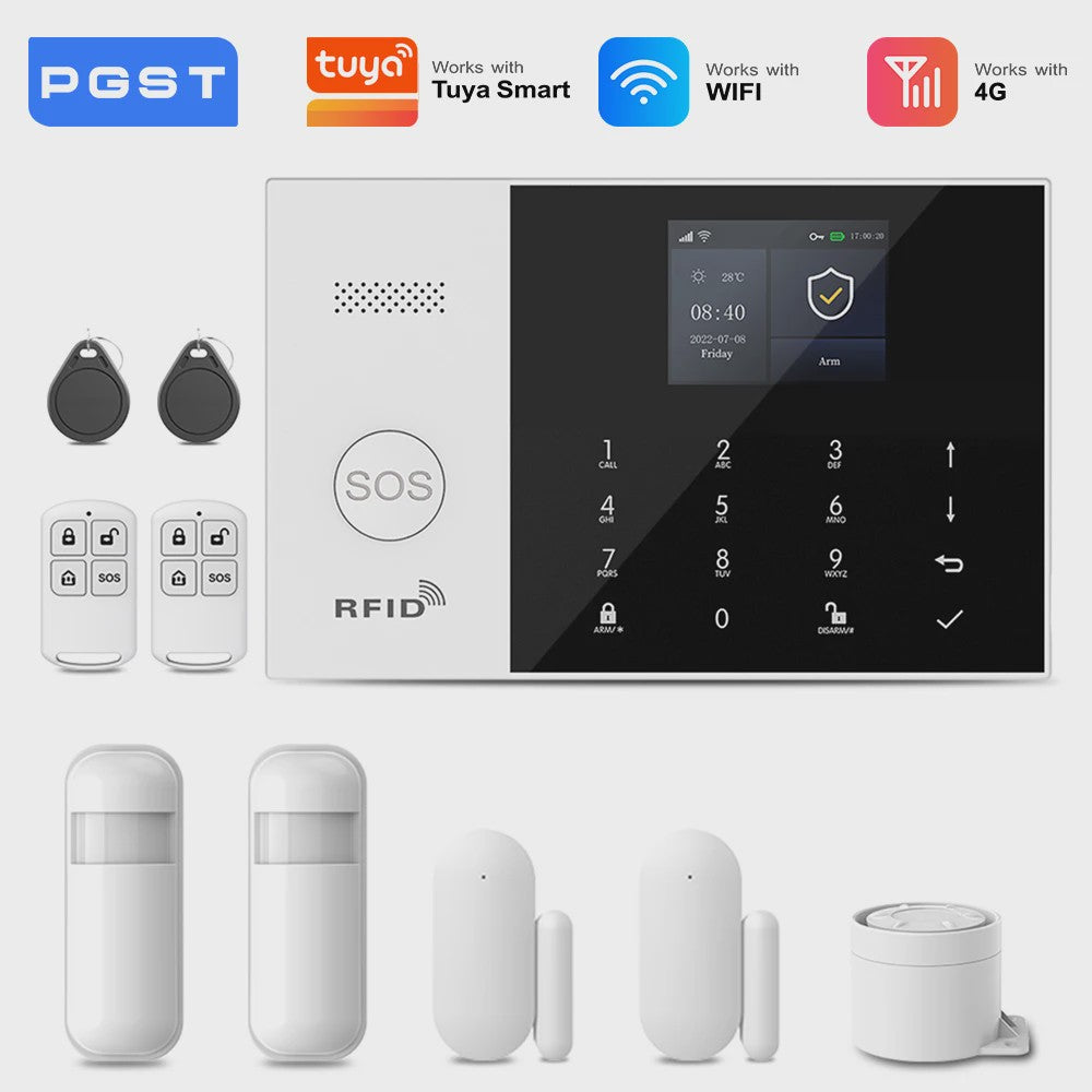 Slimme Alarmset met WiFi, GSM & Tuya Compatibiliteit - Inclusief Deursensor
