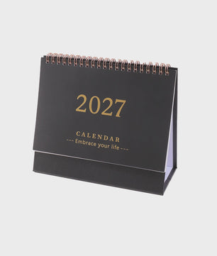 2027 Bureaukalender Maandkalender - Spiraalbinding, Opvouwbaar & Staand - Ideaal voor Planner, Kantoor & Thuis