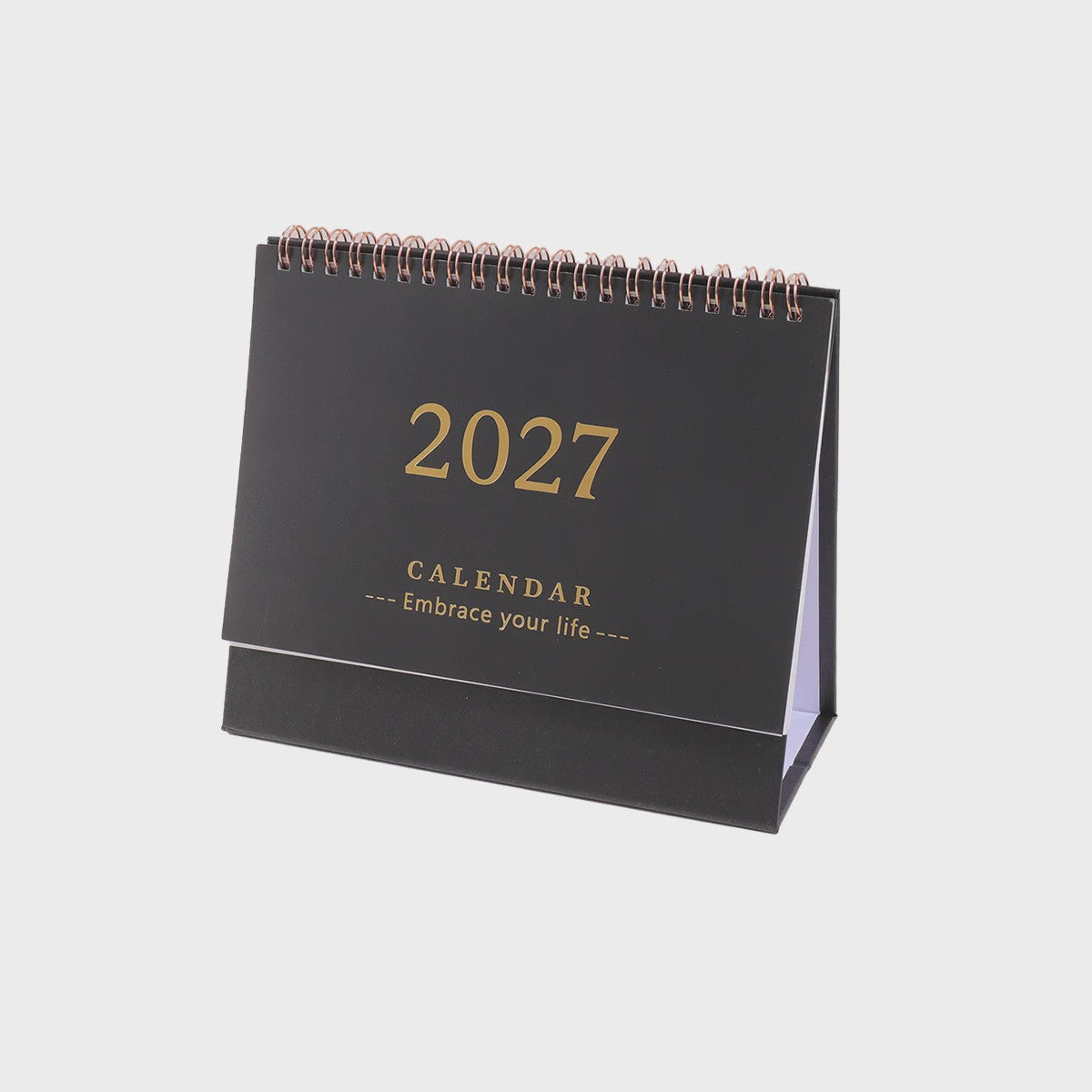 2027 Bureaukalender Maandkalender - Spiraalbinding, Opvouwbaar & Staand - Ideaal voor Planner, Kantoor & Thuis