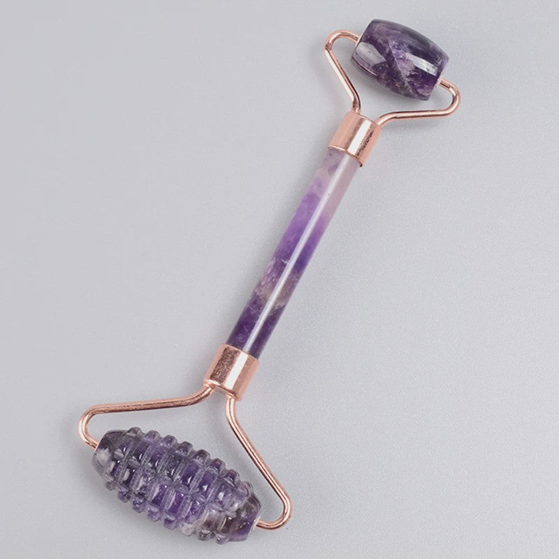 Luxe Jade Gezichtsmassage Roller & Gua Sha Set - Rose Gold