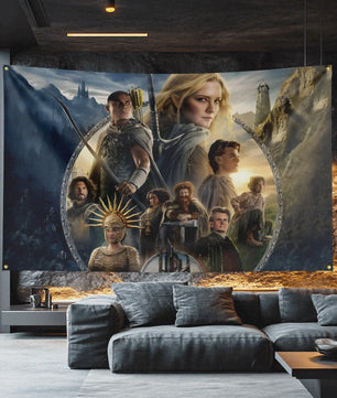 The Lord of the Rings Vlag 3x5 FT - Polyester Decoratie Banner voor Man Cave, Filmfan Cadeau