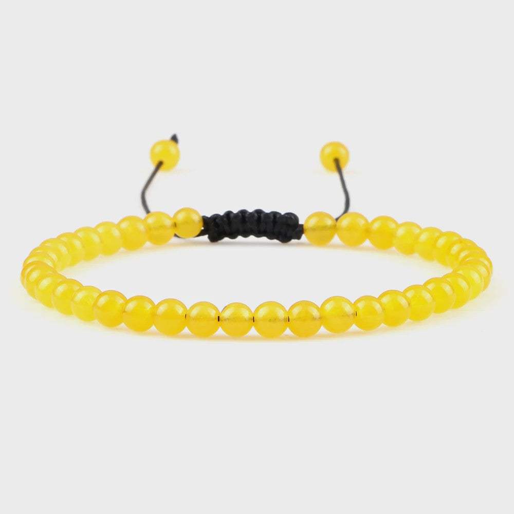 Natuurlijke 4mm Kralen Armbanden - Agate & Onyx - Yoga, Gebed & Stijlvol