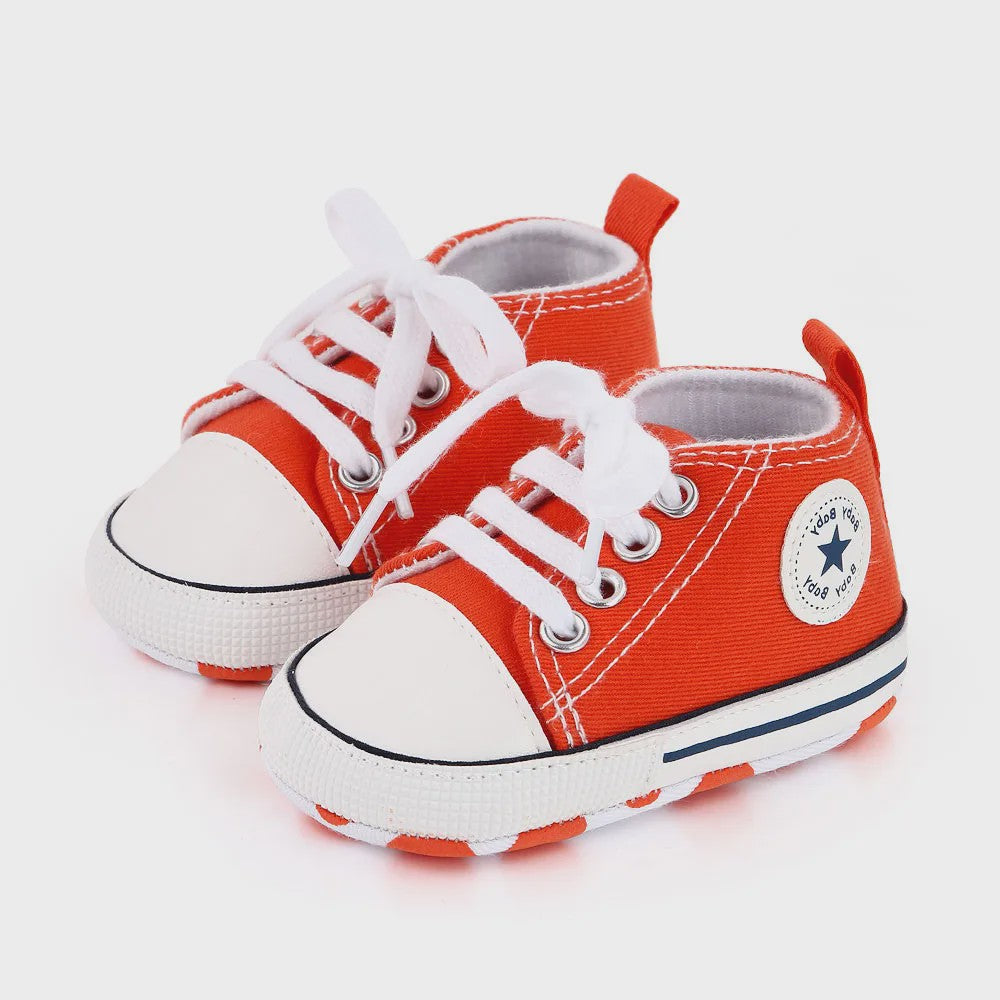 Babyschoenen Canvas Sneakers - Eerste Stapjes Schoentjes met Zachte Zool