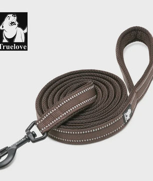 Truelove Zachte Hondenriem 200cm - Reflecterend Nylon Mesh, Gevoerd, voor Puppy tot Grote Hond/Kat
