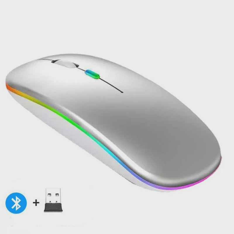 Draadloze Oplaadbare Muis: Bluetooth & 2.4GHz Dual Mode voor PC/Laptop