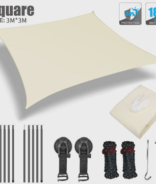 Waterdichte Luifel voor Camper, Caravan & Auto met UV-bescherming en Aluminium Stokken