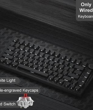 AJAZZ AK820 Pro Mechanisch Gaming Toetsenbord - Draadloos Bluetooth/2.4G/USB-C, Hot-Swappable, Gasket Mount, RGB