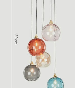 Kleurrijke Moderne Glazen Hanglamp - Stijlvolle Plafondlamp voor Woonkamer & Eetkamer