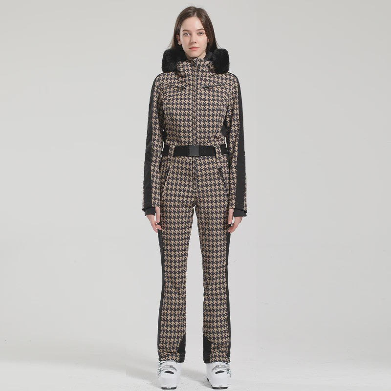 Dames Winter Ski-overall One Piece - Waterdicht, Winddicht & Warm - Outdoor Snowboard Jumpsuit