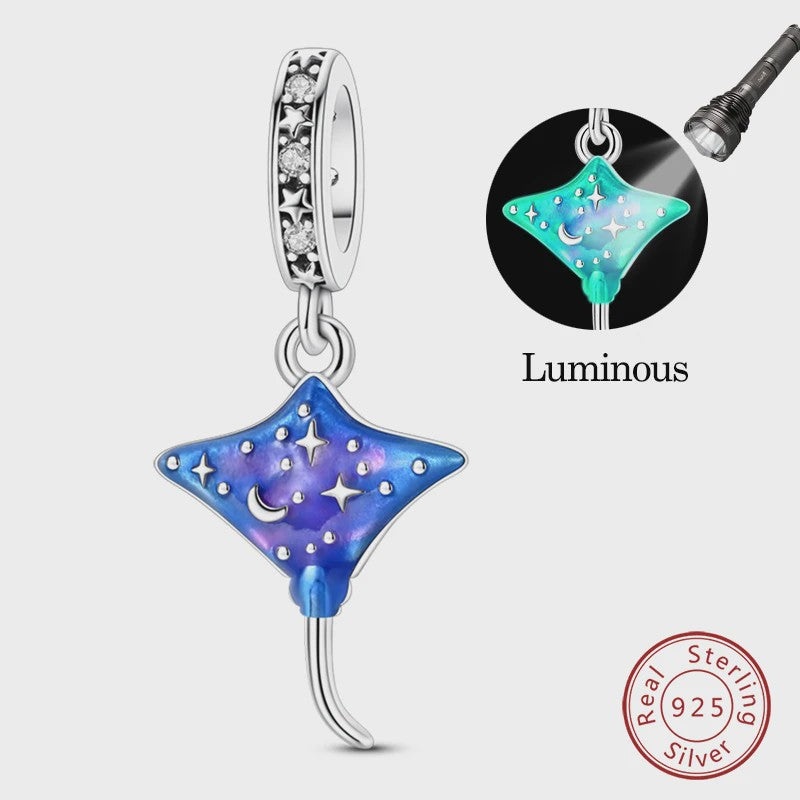 925 Sterling Zilver Charms: Walvishaai, Zeepaardje & Dolfijn - Luminous DIY Sieraden & Cadeaus