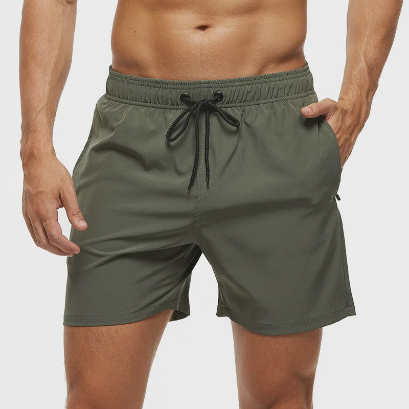 Heren Zwembroek Zomer Sportief Ademend met Elastische Tailleband, Mesh Voering en Zakken