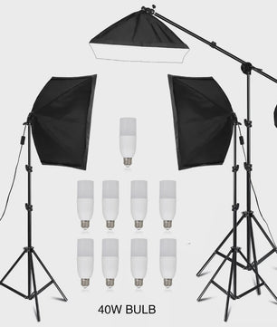 Professionele Softbox Verlichtingskit 50x70cm - Continu Licht voor Studio Fotografie