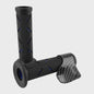 Set Motor Stuurhandvatten 22mm - Antislip Rubber & Aluminium Eindkappen