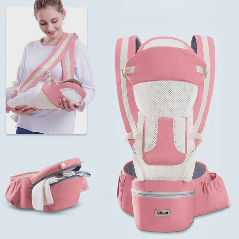 Ergonomische Baby Draagzak met Heupzitje - Multifunctioneel & Comfortabel