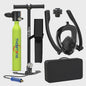Draagbare Mini Duiktank met Full Face Snorkelmasker - 0.5L