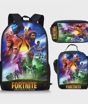 Fortnite Schooltas Set: Rugzak, Pennenhouder & Lunchtas voor Kinderen