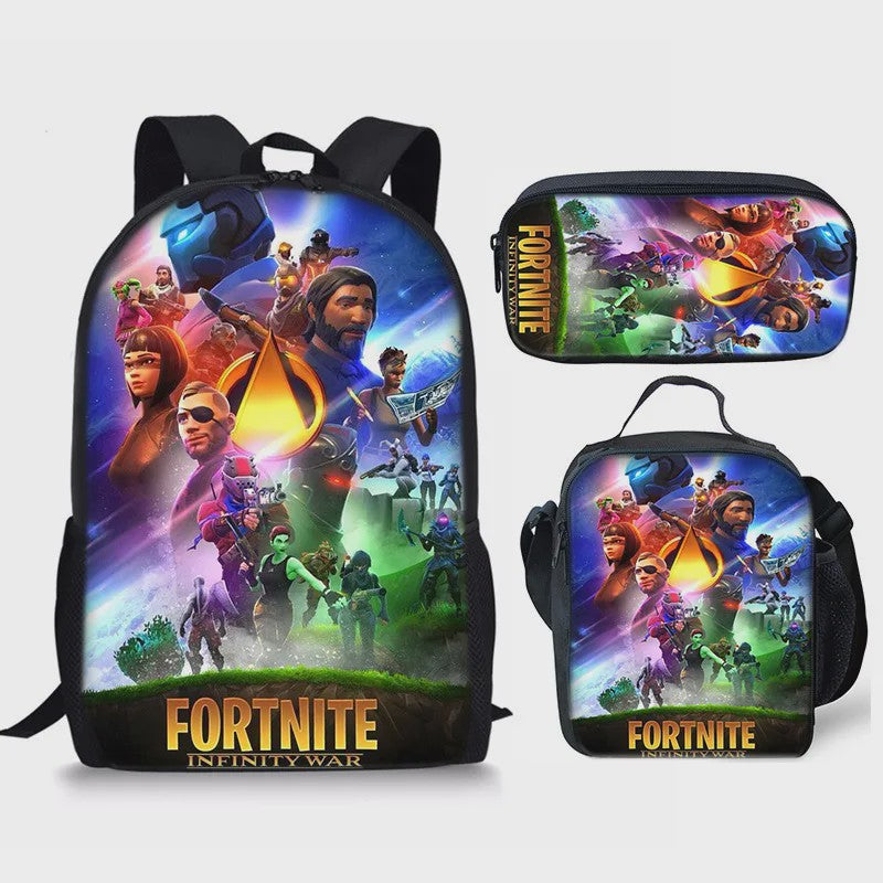 Fortnite Schooltas Set: Rugzak, Pennenhouder & Lunchtas voor Kinderen