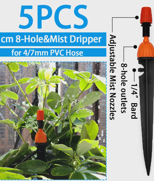 Verstelbare Sproeiers & Druppelaars voor Tuinirrigatie - Mist & Druppel