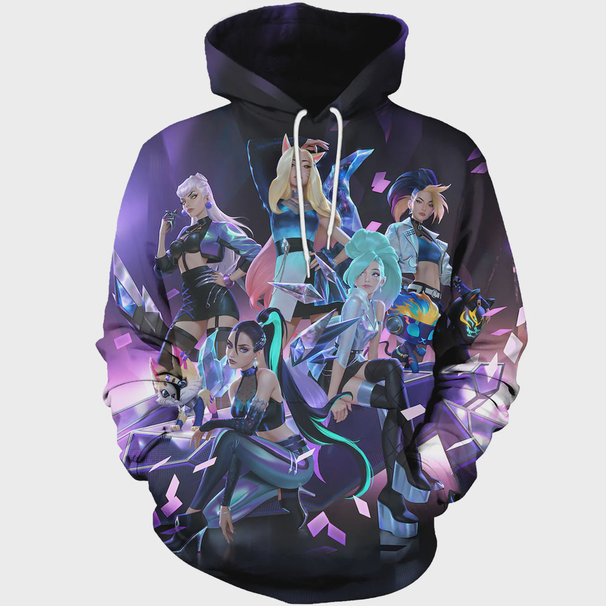League of Legends Arcane Hoodie met 3D Print - Jinx Design voor Dames, Heren & Kinderen