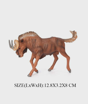 Realistische Wilde Dieren Figuren Set: Okapi, Giraf, Gnu & Zebra - Educatief Speelgoed voor Kinderen
