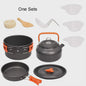 Kampeer Kookset Aluminium Outdoor Keukengerei Set - 12 Delig voor 2-3 Personen