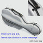Carbon Fiber Vioolkoffer met Afneembare Tas - Dubbele Draagband & Slot
