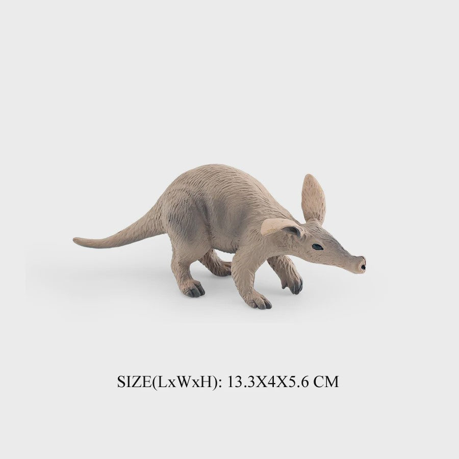Realistische Dierenfiguren: Miereneter, Tapir, Schuifdiertje & Gordeldier - Educatief Speelgoed voor Kinderen