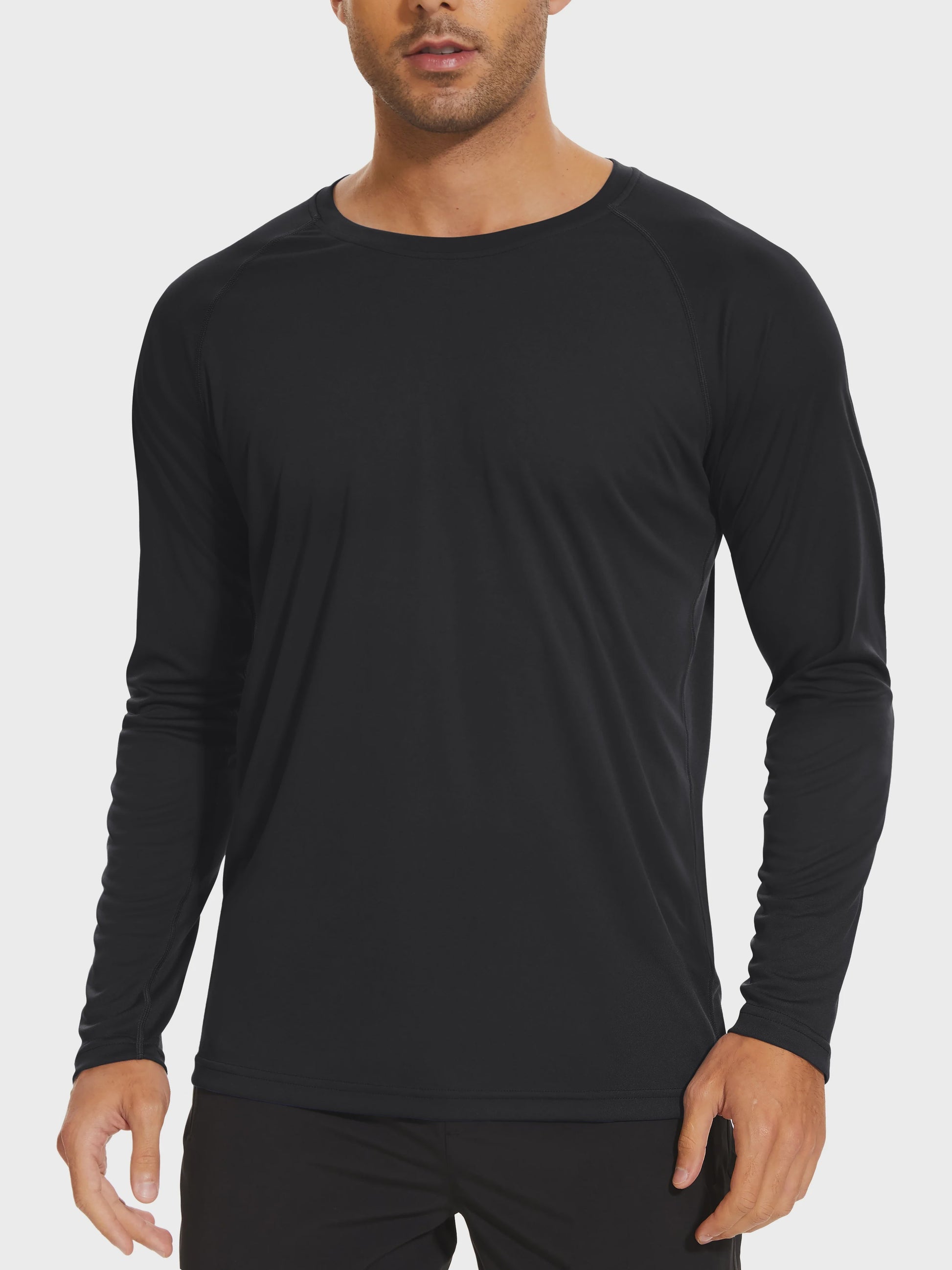 TACVASEN Heren UV-Bescherming T-shirt Lange Mouw - UPF 50+ Sneldrogend & Ademend