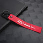 Luxe 3D Metalen & Lederen Audi Autosleutelhanger - Perfecte Decoratie