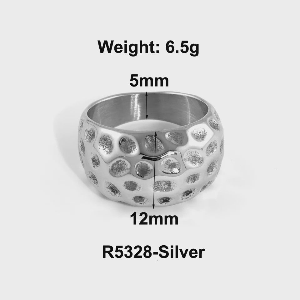 Nieuw Design Geometrische Kralen Ring - Roestvrij Staal Dames Sieraden