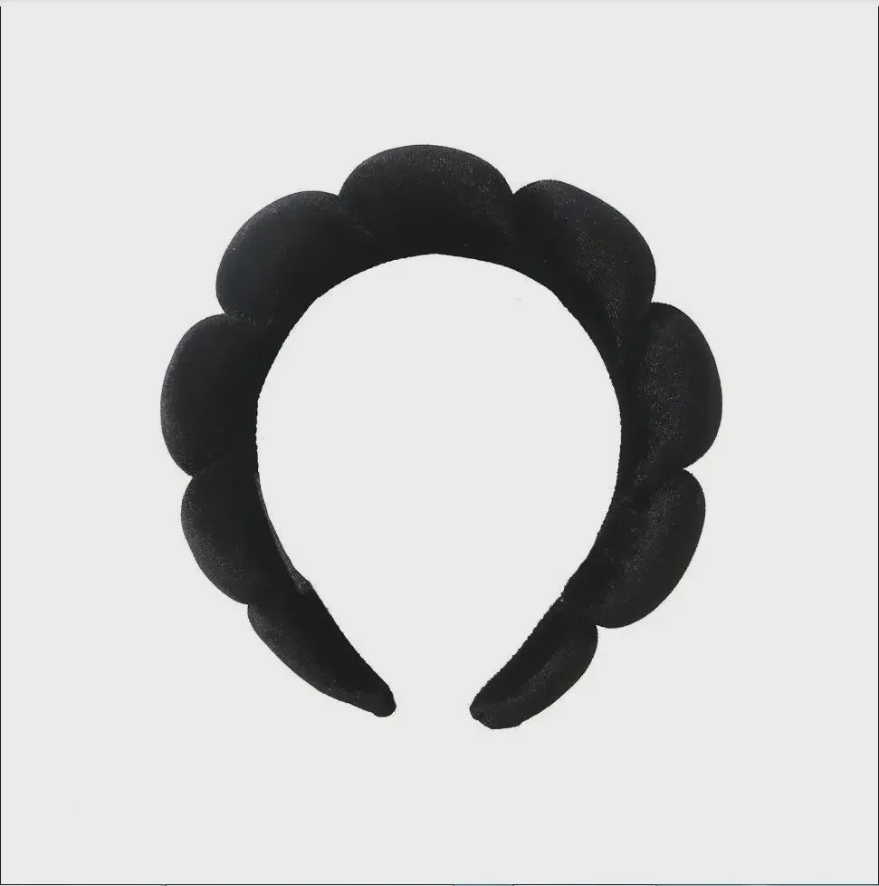 Cosmetische Puffy Hoofdband en Polsbandjes Set - Microfiber voor Gezichtswas & Make-up