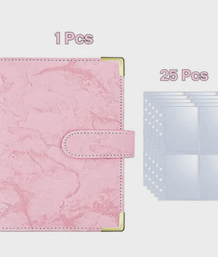 A5 Kpop Fotokaart Binder: Verzamelboek voor Idoolkaarten & Foto's - 25 Pagina's met 4 Vakjes