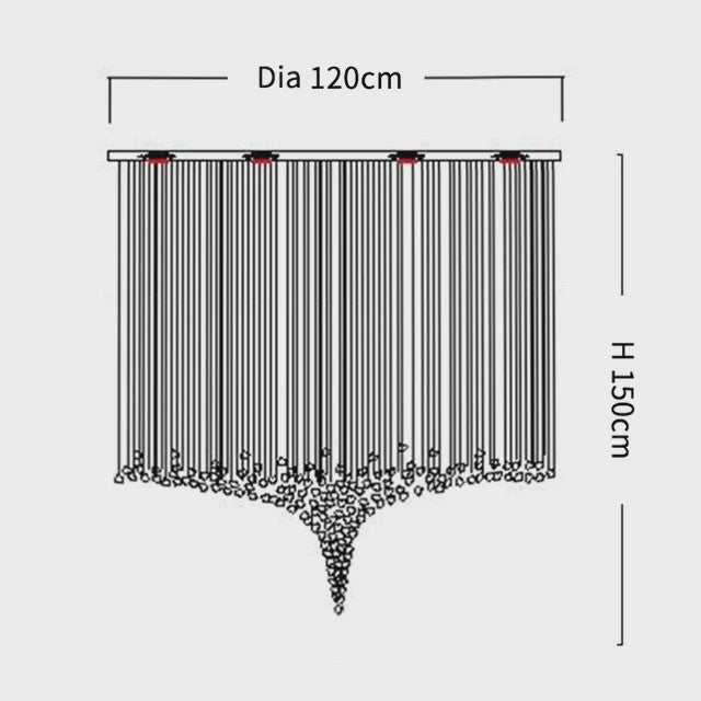 Luxe Kristallen LED Plafondlamp - Moderne Hanglamp voor Trappenhuis, Hal & Woonkamer