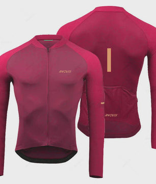 Heren Fietsset Lange Mouw Jersey met Bib Pants - Ademend en Comfortabel