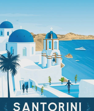 Nordic Canvas Poster: Kleurrijke Reisposters van Europese Steden - Parijs, Nice, Monaco