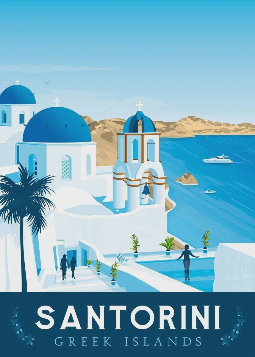 Nordic Canvas Poster: Kleurrijke Reisposters van Europese Steden - Parijs, Nice, Monaco