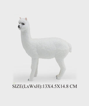 Realistische Alpaca & Kameel Figuren Set - Handgeschilderd, Educatief Speelgoed